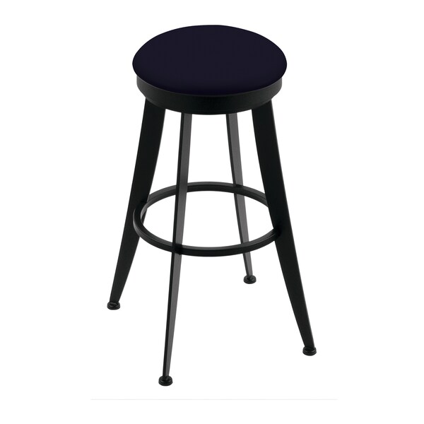 Laser 30" Swivel Bar Stool, Black Wrinkle, Canter Twilight Seat